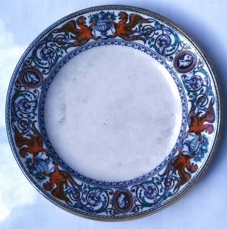 Florentine Red (Center-No Center Design) Salad Plate