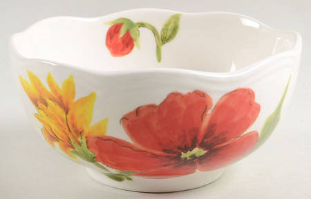 Red Poppy Soup/Cereal Bowl