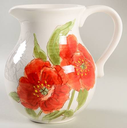 Red Poppy 96 Oz Pitcher
