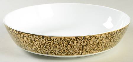 Antonia Gold 8" Round Vegetable Bowl