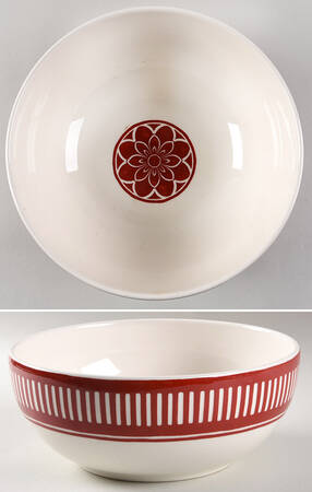 Siena Red 9" Round Vegetable Bowl