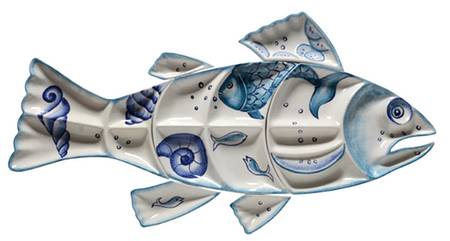 Mediterraneo (7 pc) Fish Shape Hostess Server