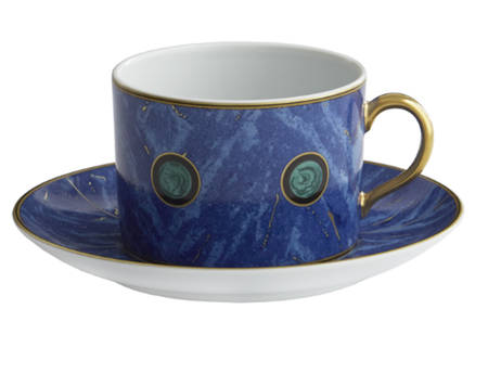 Lapis Flat Cup & Saucer Set