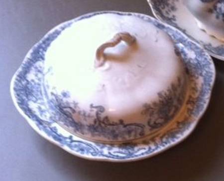 El Dorado Blue Round Covered Butter