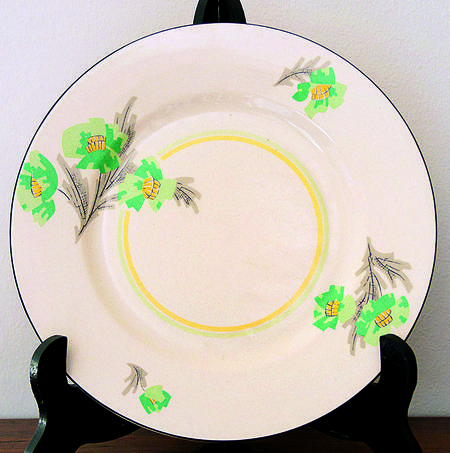 Green Shirley Luncheon Plate
