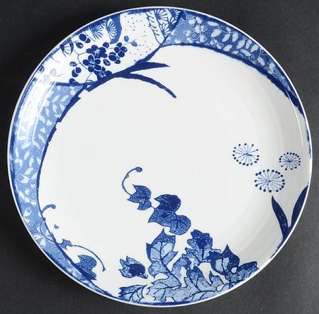 Hana Blue Salad Plate