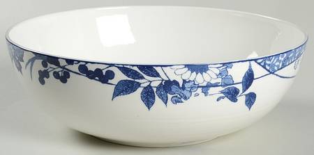 Hana Blue 10" Round Vegetable Bowl