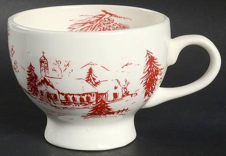 Holiday Toile Cappuccino Mug
