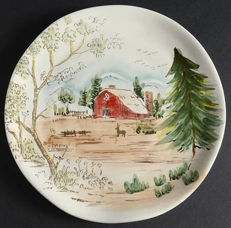 Christmas Farmhouse Salad Plate