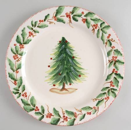 Tree Garland 14" Chop Plate (Round Platter)