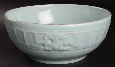 Venice Aqua 11" Large Salad Serving Bowl