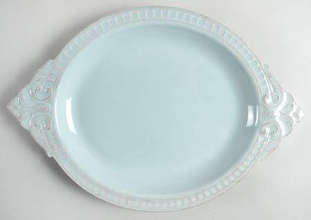 Venice Aqua 15" Oval Serving Platter