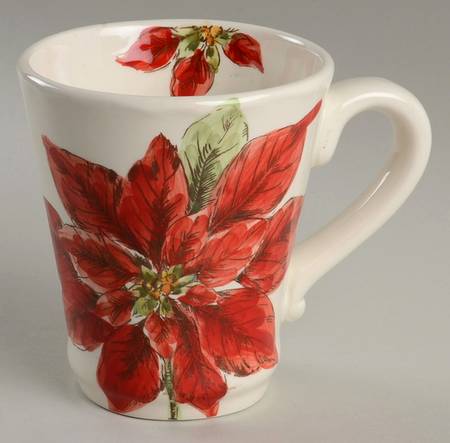 Sketch Poinsettia Mug