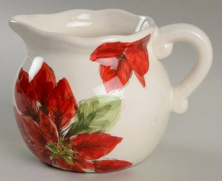 Sketch Poinsettia Creamer