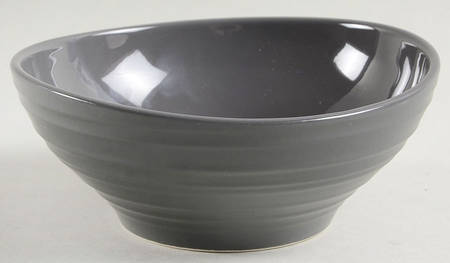 Swirl Graphite Fruit/Dessert (Sauce) Bowl