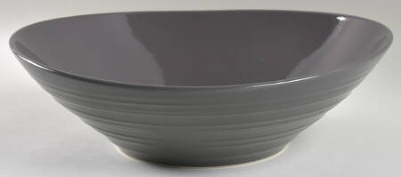 Swirl Graphite 12" Pasta Serving Bowl