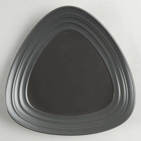 Swirl Graphite Triangular Salad Plate