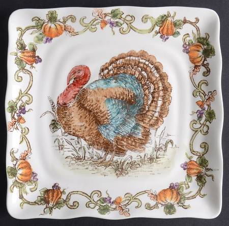 Turkey Royale Square Salad Plate