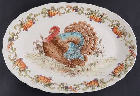 Turkey Royale 14" Oval Serving Platter