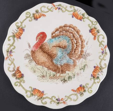 Turkey Royale 13" Chop Plate (Round Platter)