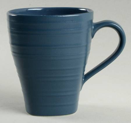 Swirl Square Blue Mug