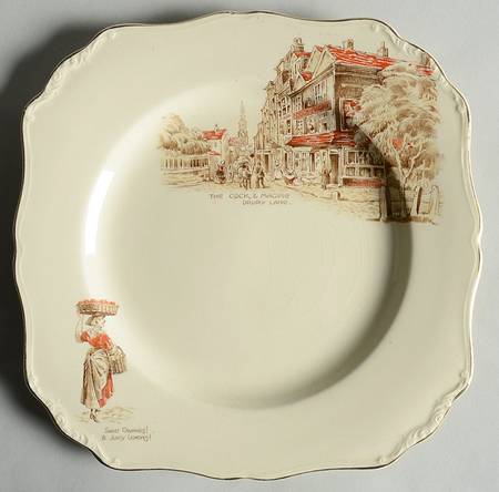 Old London Inns D Cries Salad Plate