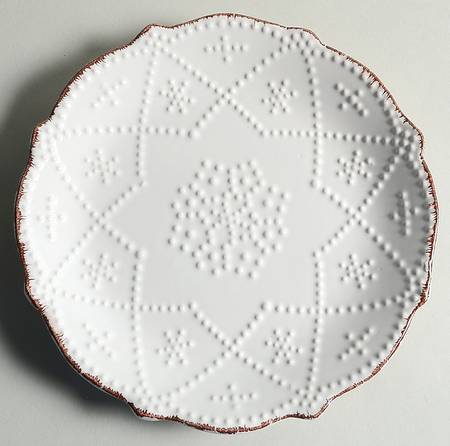 Serena White Salad Plate