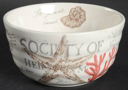 Stamp Sealife Soup/Cereal Bowl