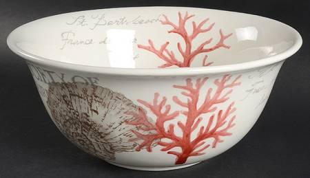 Stamp Sealife 11" Large Salad Serving Bowl