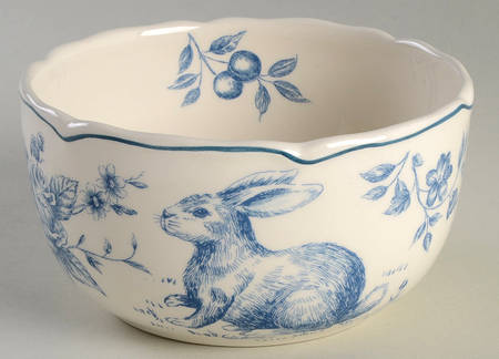 Blue and White Toile Soup/Cereal Bowl