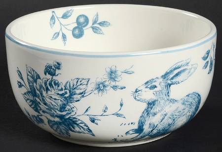 Blue and White Toile Soup/Cereal Bowl