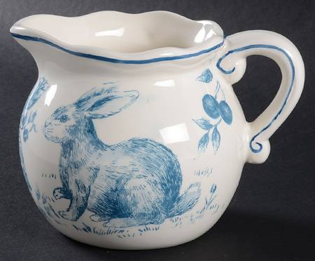 Blue and White Toile Creamer