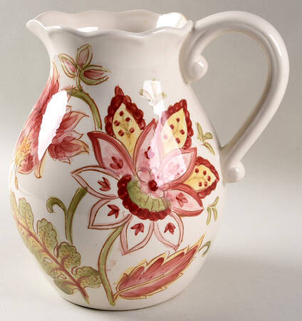 Coral Vanilla Chintz 86 Oz Pitcher