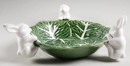 Cabbages Footed Figural Candy Bowl