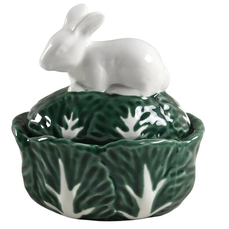 Cabbages Figural Candy Box & Lid