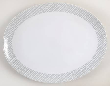Avery Dots 13" Oval Serving Platter