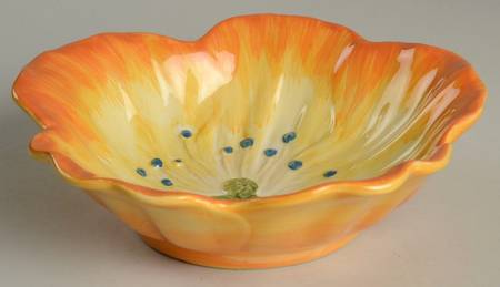 Summer Mum Floral Flower Shape Soup/Cereal Bowl