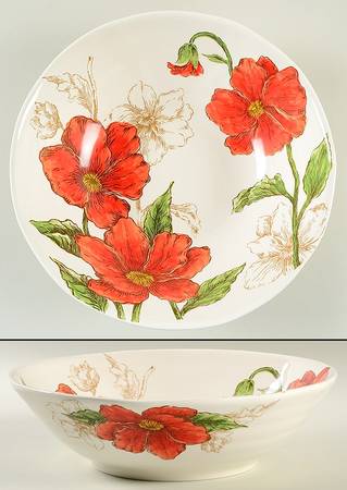 Sketch Poppy 12" Round Serving Bowl