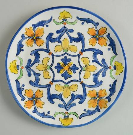 Posh Blue Salad Plate