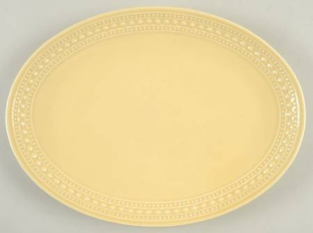 M2A20 Yellow 13" Oval Serving Platter