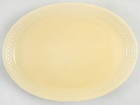 M2A20 Yellow 15" Oval Serving Platter