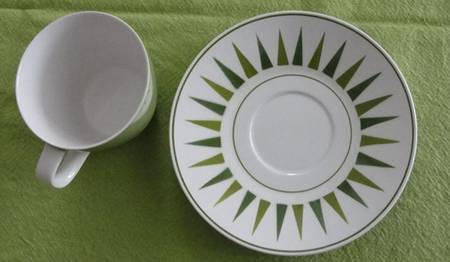Radial Flat Cup & Saucer Set