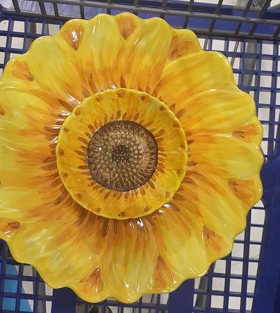 Sketch Sunflower 1 Piece Chip & Dip
