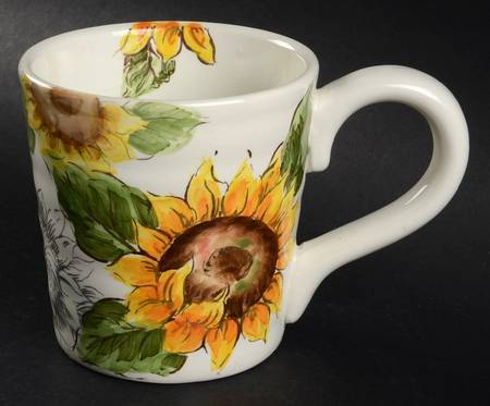 Sketch Sunflower Mug