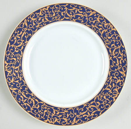Parchment Cobalt Salad Plate