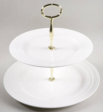 Ciara 6 5/8"-10"  2 Tiered Serving Tray (Dp, Sp) HC