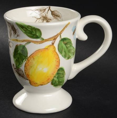 Sketch Lemon Footed Mug