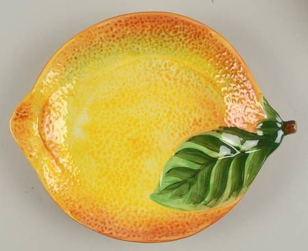 Sketch Lemon Figural Salad Plate