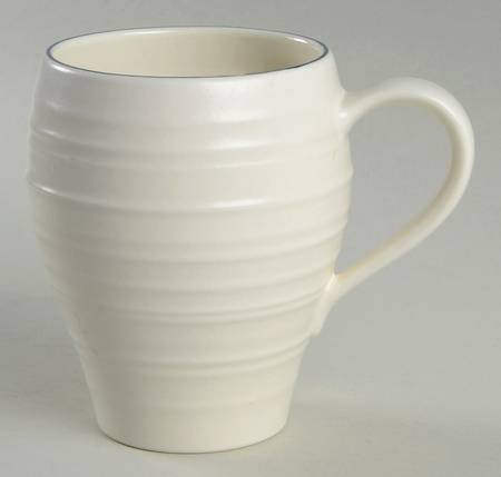 Swirl Blue Banded Mug