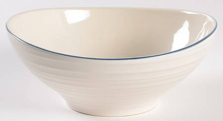 Swirl Blue Banded Soup/Cereal Bowl